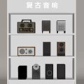 Retro stereo 3d model