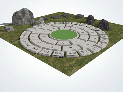 New Chinese Landscape Setches Jingshi Setches 3d model