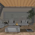 Two Story Container Guesthouse With Wooden Exterior Staircase Green Surroundings And Fence
