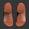 Stylish Orange Platform Sandals With Double Straps And Buckle Design Detail