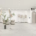 MOVOIUY Modern Clothing Store With Mannequins Clothing Displays And Bright Interior