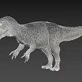 Realistic Dinosaur 3D Model With Gray Skin Red Head Horns Open Mouth And Black Background