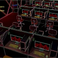 Modern Tech Gaming Interior Design With PC Setups Gaming Chairs And Neon Lights