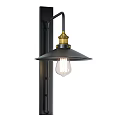 Industrial Style Wall Sconces With Black Gold Metal Frame And Edison Bulbs
