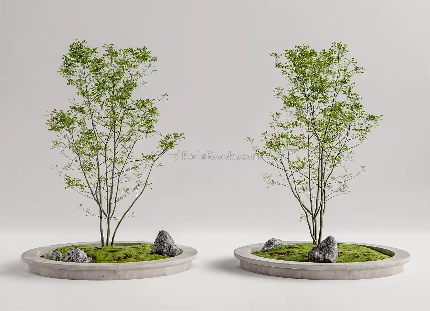 Modern Tree Pool Landscape Tree Pool 3d model
