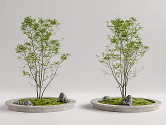 Modern Tree Pool Landscape Tree Pool 3d model