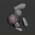 Crystal Crystal Ore Crystal Mineral Gem Ore Crystal Crystal Crystal Mineral Crystal Blue Crystal 3d model