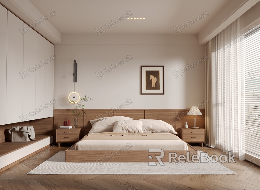 Antique Simple Bedroom model