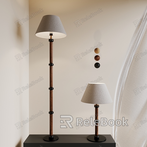 Combination table lamp floor lamp model