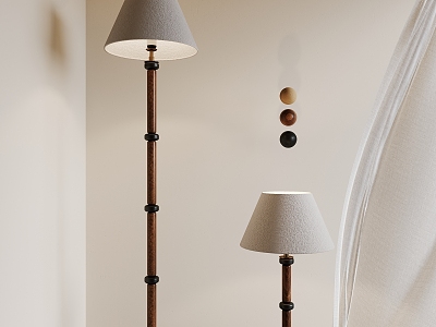 Combination table lamp floor lamp model