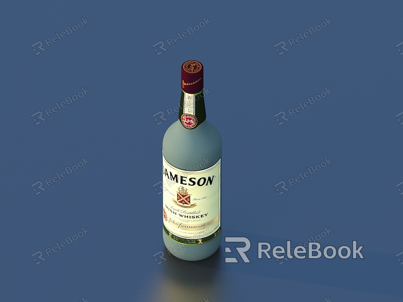 wine bottle white wine wine wine food model