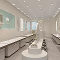 Modern Bright Jewelry Store Interior Design With Elegant Glass Display Counters Showcasing Various Fine Jewelry