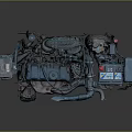 modern engine car engine car engine 3d model