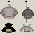Pendant lamp combination 3d model