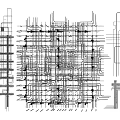Industrial LOFT pipeline pipeline ceiling exhaust pipeline through pipeline ceiling 3d model