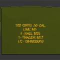 Green Military Storage Crates With Yellow Text Labels And Worn Surface Design