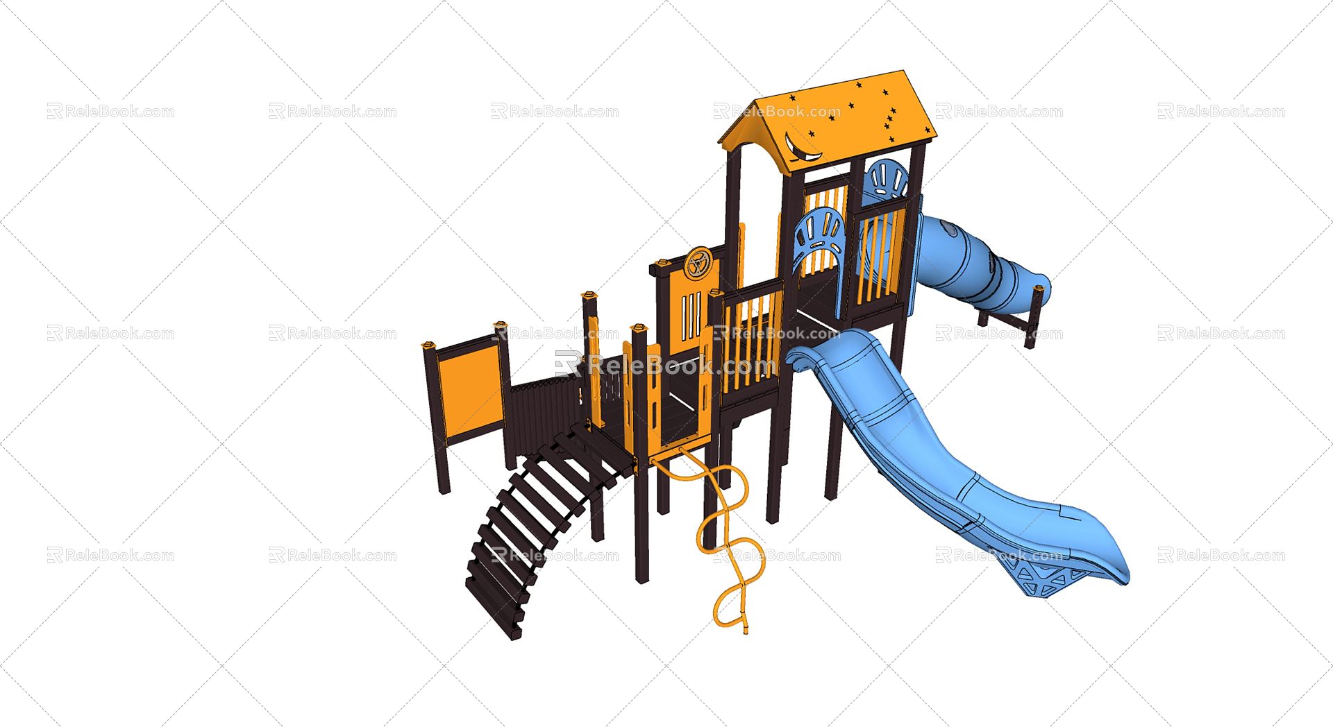 modern slide children's equipment children's entertainment area equipment model