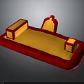 Vibrant Kids Soft Furniture With Red Frame Yellow Play Area And Comfortable Design