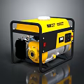 ESKO 1200W Portable Yellow and Black Generator With Control Panel And Metal Frame