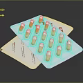 Practical Blister Pack Capsules Red And White For Daily Household Supplies