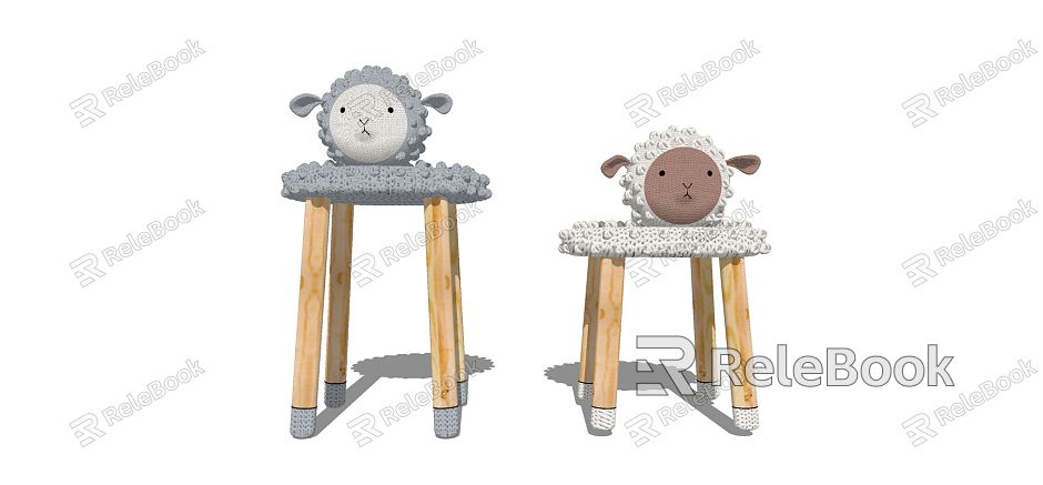 Modern Children's Chair Table and Chair model