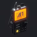 Advanced Industrial Control Equipment With Orange A1 Display Screen And Control Knobs