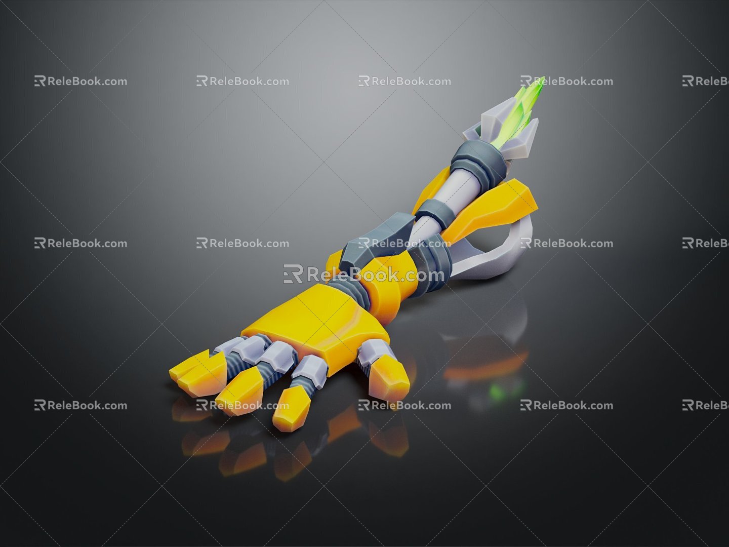 Metal Gloves Cartoon Arm Cartoon Hand Cartoon Arm 3d model