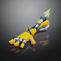 Metal Gloves Cartoon Arm Cartoon Hand Cartoon Arm 3d model