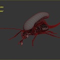 Modern beetle beetle shape bug 3d model