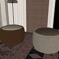 Wind round stool 3d model