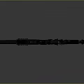 Modern Tactical Rifle with Scope Attachment Black and White Body Grip and Barrel