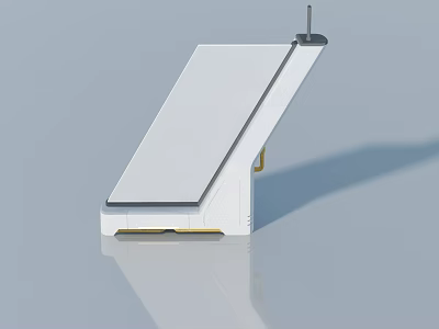 Modern White Swing Door Design With Sleek Structure And Smooth Handle 3d model