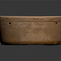 Handcrafted Rustic Clay Pot With Textured Surface And Round Design