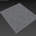Gray Stone Tiled Ground Surface With Patterned Layout And Shadow Effects 3d model