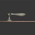 Plastering Trowel Hardware Tool with Wooden Base and Metal Handle for Durable Construction Work