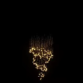 Elegant Modern Hanging Crystal And Wooden Bead Chandeliers For Interior Design