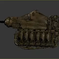 modern engine aero engine aircraft engine 3d model