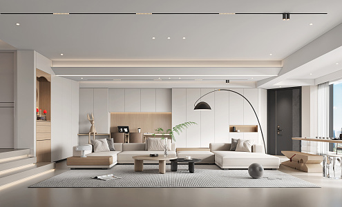 modern living room 3d model