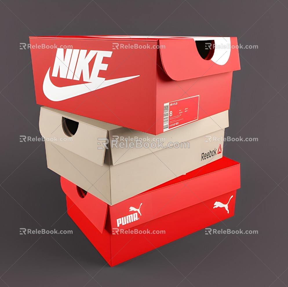 Shoe Box Nike Shoe Box Box Storage Box Paper Box 3d model