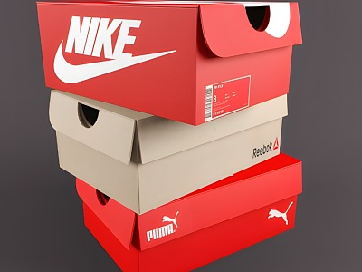 Shoe Box Nike Shoe Box Storage Box Paper Box 3d model