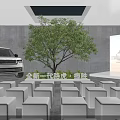 Range Rover 24 PURE Exhibition Display With Vehicle Model And Audience