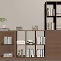Modern bookcase 3d model