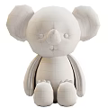 Cute Light Brown Koala Plush Toy With Big Ears Round Nose And Soft Fur