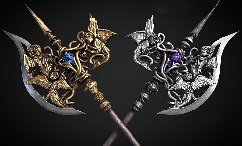 Medieval Dark Fantasy Weapons 3d model