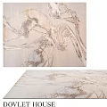 Square Area Rug Featuring Abstract Pattern In Beige Brown Tones Modern Home Decor