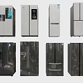 Refrigerators and Freezers with Various Styles Modern Designs and Different Colors for Home Use
