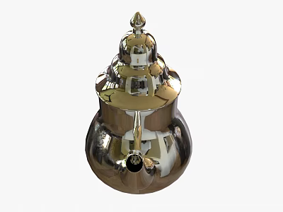 Modern Teapot Silver Teapot 3d model Modern Teapot Silver Teapot 3d model
