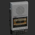 Vintage Cassette Tape Player With Built in Speaker And Playback Controls