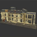 Industrial Equipment Storage Rack With Metal Frame Multiple Boxes And Round Items