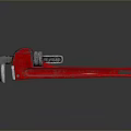 Pipe pliers vise bench vise wrench tool hardware tool processing tool furniture 3d model